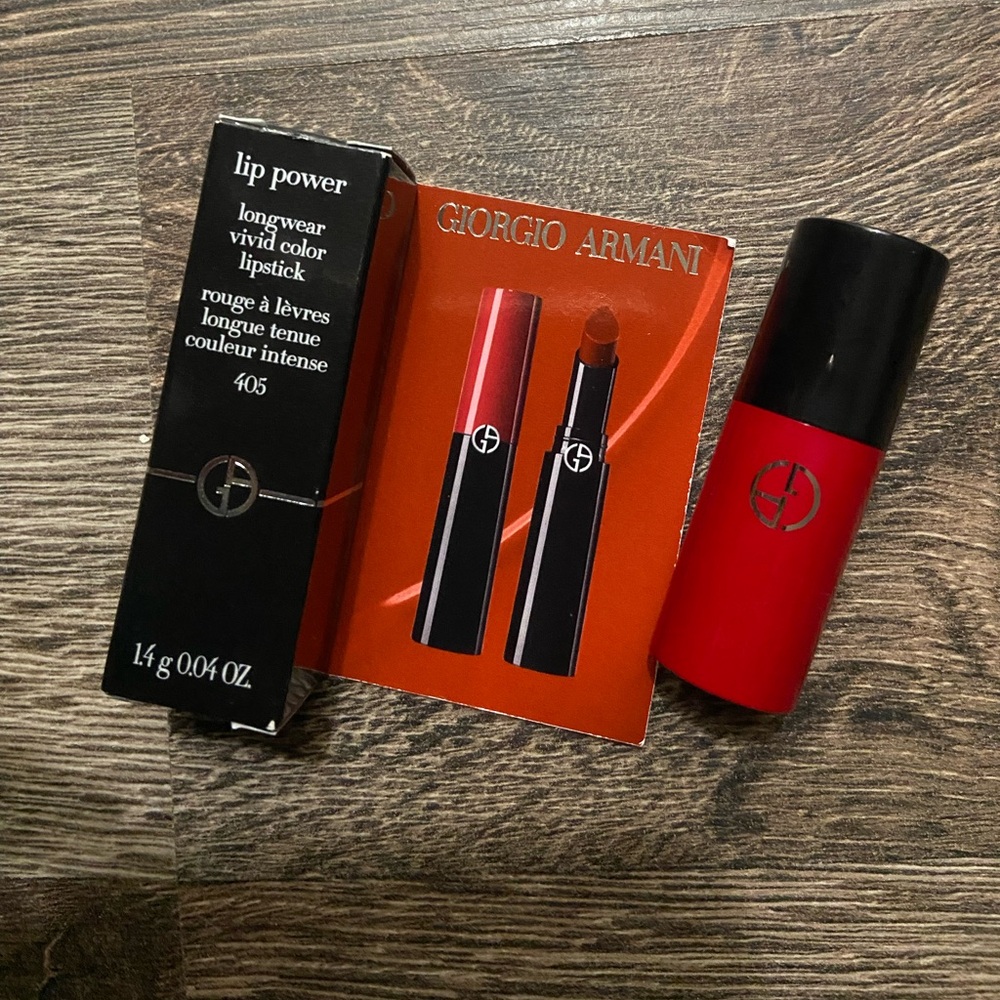 Giorgio Armani Lip Power Longwear Vivid Color Lipstick  in 405 mini